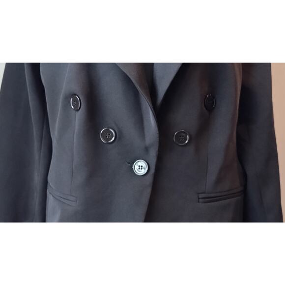 Luxe Arden B Women's Blazer Jacket Lined Long Sleeve Black wiht buttons Size XL - Picture 3 of 13